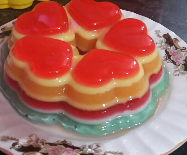 عکس ژله چند رنگ