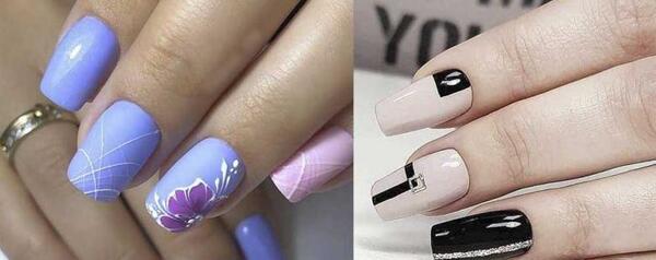 عکس کاشت ناخن آینه ای