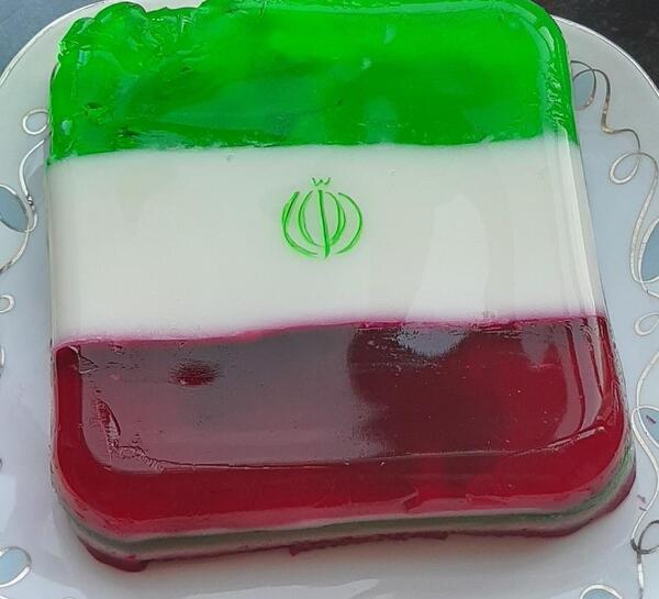 عکس ژله پرچم ایران