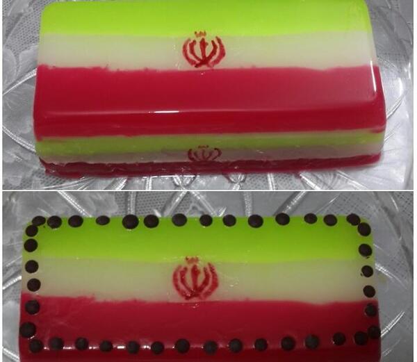 عکس ژله پرچم ایران