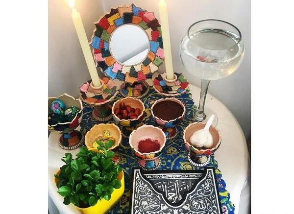 عکس سفره هفت سین ازاده نامداری