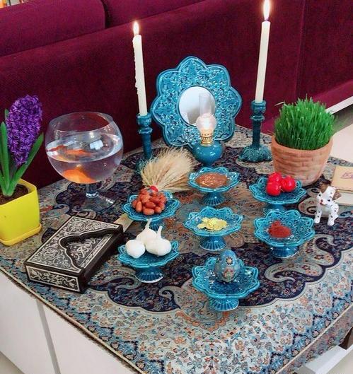 عکس سفره هفت سین ازاده نامداری