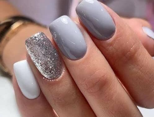 عکس ناخن نقره ای