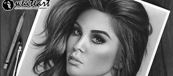 عکس نقاشی چهره سیاه قلم