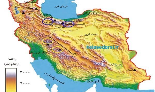 عکس نقشه ایران کلاس چهارم