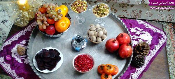 عکس سفره یلدایی ساده