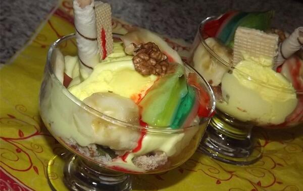 عکس مدل تزیین ژله بستنی