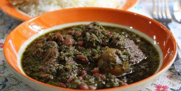 عکس از خورشت قورمه سبزی