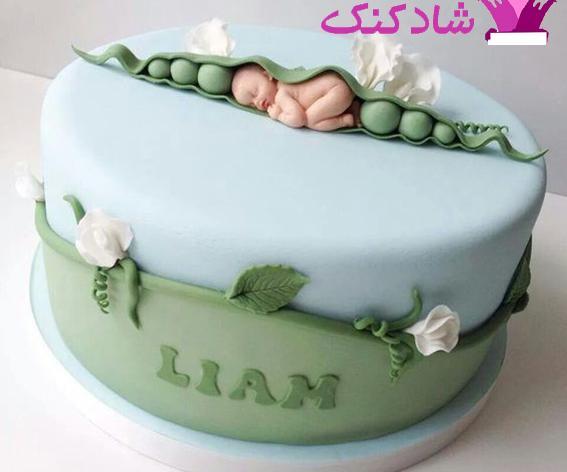 عکس روی کیک نوزاد