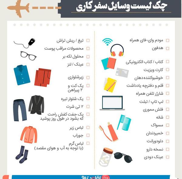 عکس وسایل سفر
