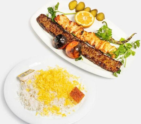 عکس چلو کباب میکس