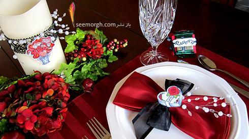عکس میز شام رمانتیک