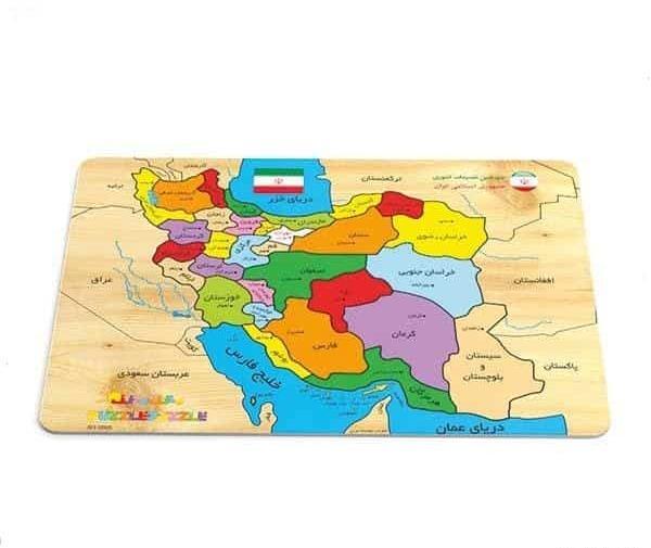 عکس نقشه ایران با رنگ آمیزی