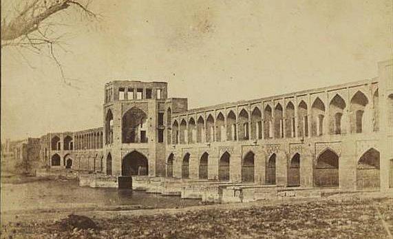 عکس قدیمی پل خواجو