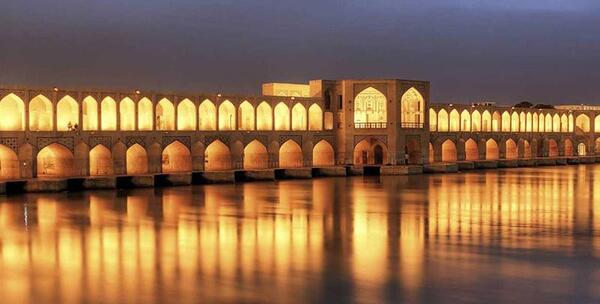 عکس قدیمی پل خواجو