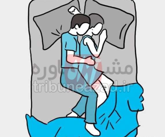 عکس عاشقانه رو تخت خواب