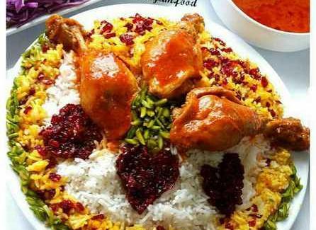 عکس زیبای زرشک پلو با مرغ