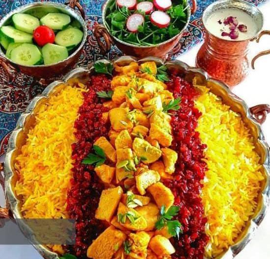 عکس زیبای زرشک پلو با مرغ