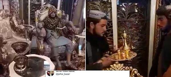 عکس طالبان با لباس مارشال دوستم
