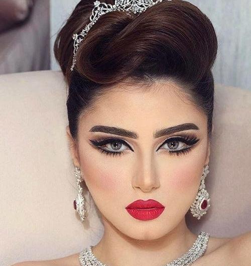 عکس عروس مو مشکی