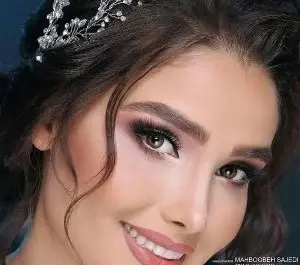 عکس عروس مو مشکی