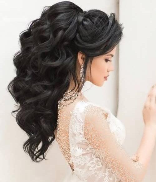 عکس عروس مو مشکی