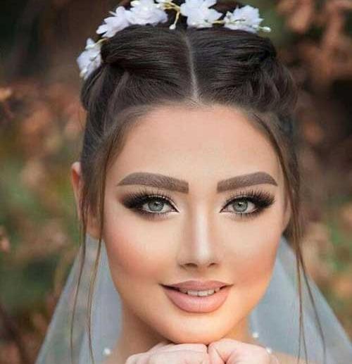 عکس عروس مو مشکی