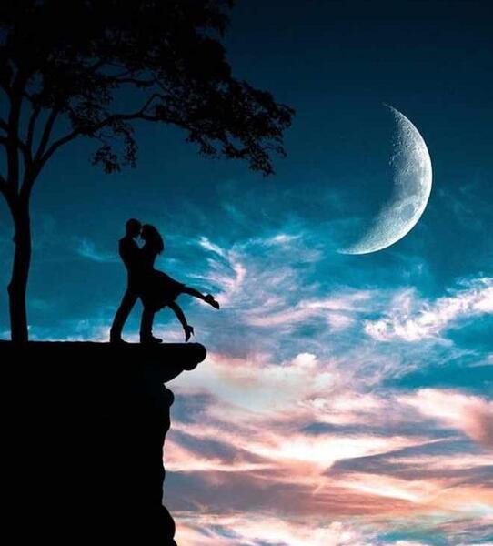 عکس عاشقانه بدون متن آبی