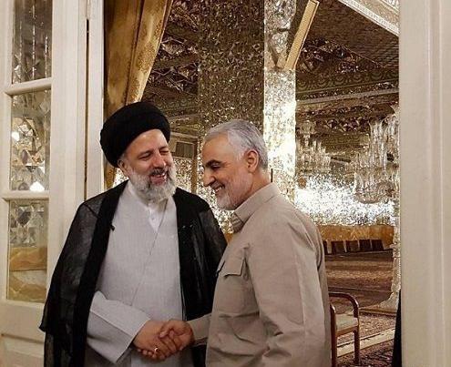 عکس آقای رئیسی و سردار سلیمانی