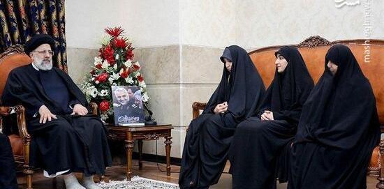 عکس آقای رئیسی و سردار سلیمانی