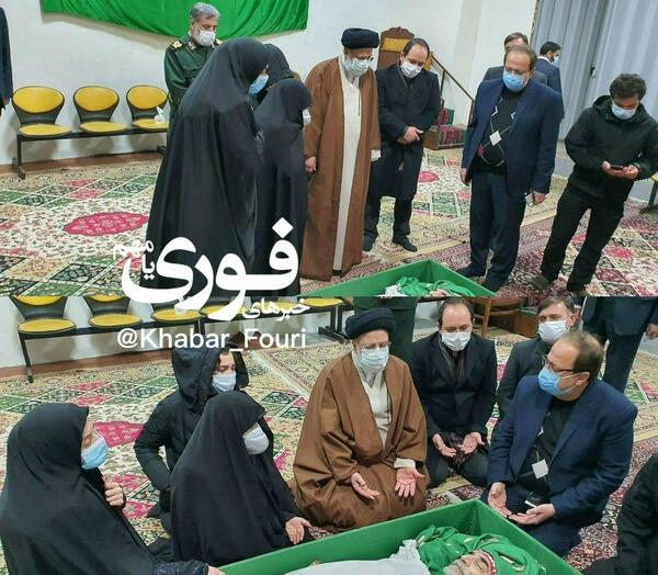 عکس رئیسی با شهید فخری زاده