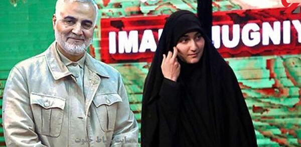 عکس دلتنگی حاج قاسم سلیمانی