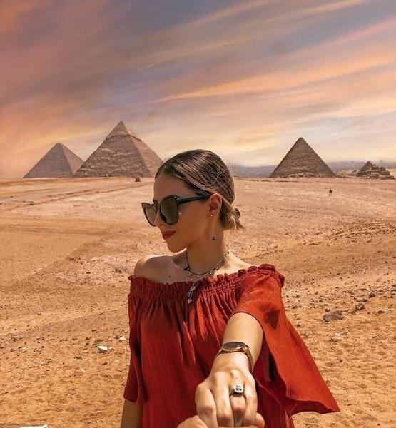 ژست عکس منظره