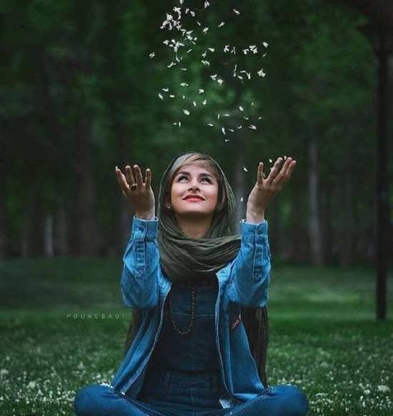 ژست عکس منظره