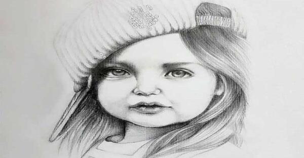 عکس نقاشی طراحی دخترانه