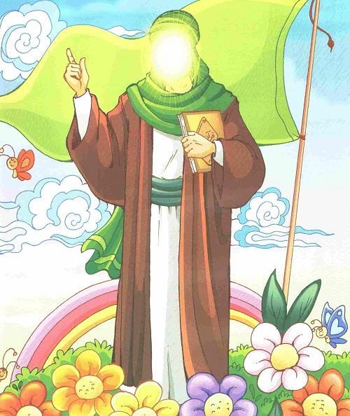 عکس امام زمان نقاشی