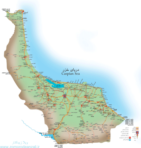 عکس نقشه شمال ایران