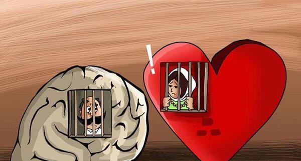 عکس قلب و مغز عاشقانه
