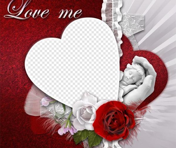 قاب عکس قلب عاشقانه