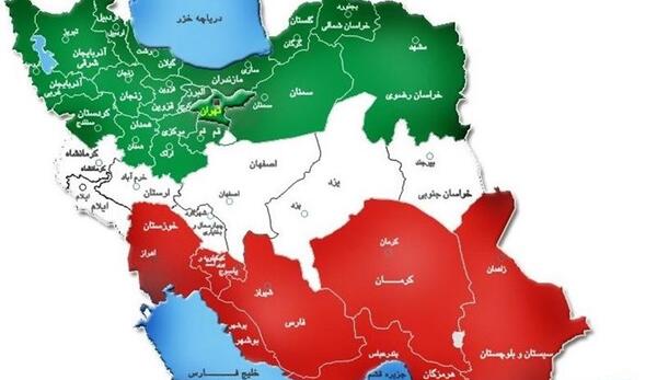 عکس از نقشه ایران