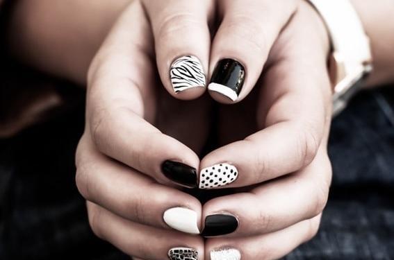 عکس ژلیش سفید مشکی