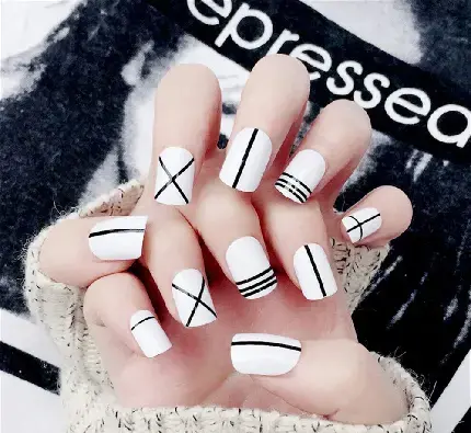 عکس ژلیش سفید مشکی