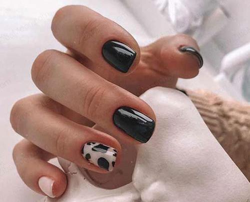 عکس ژلیش سفید مشکی