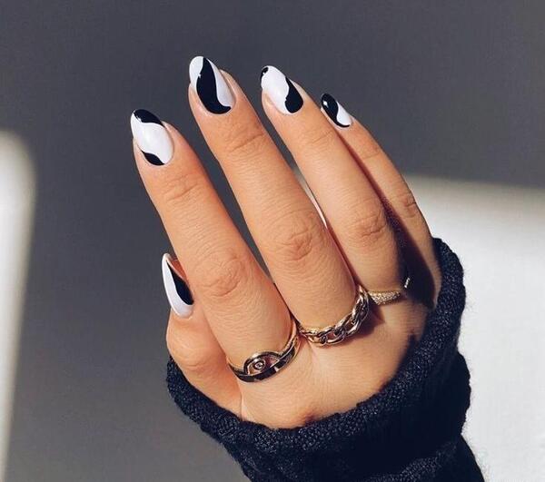 عکس ژلیش سفید مشکی