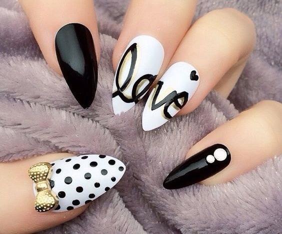 عکس ژلیش سفید مشکی