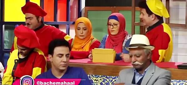 عکس پشت صحنه خنده دار کلبه عمو پورنگ