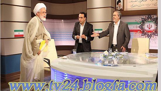 عکس پشت صحنه مناظره احمدی نژاد و کروبی