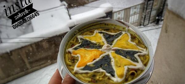 عکس اش رشته تو برف