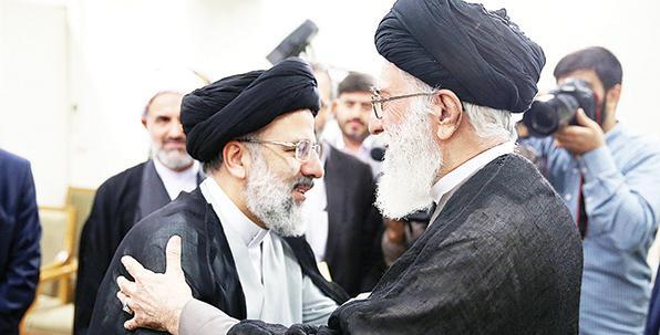 عکس رئیسی و خامنه ای