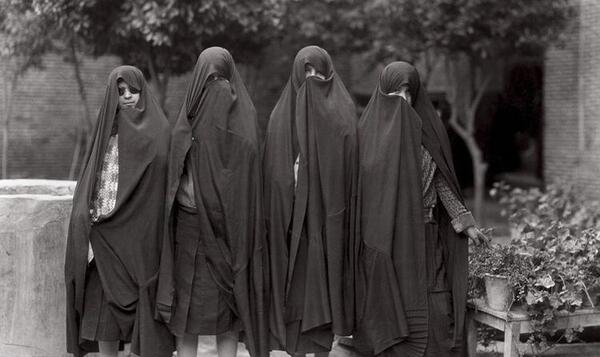 عکس مادر دختری محجبه